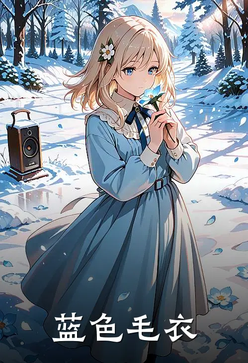 蓝色毛衣