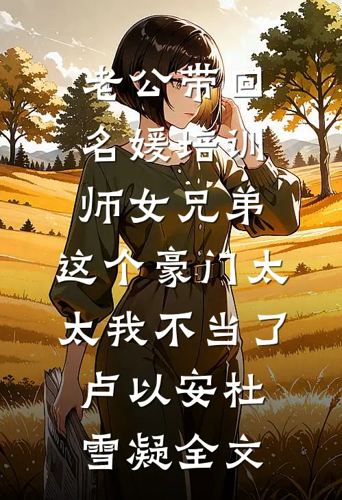 老公带回名媛培训师女兄弟，这个豪门太太我不当了卢以安杜雪凝全文